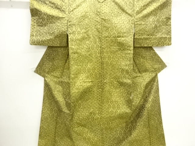 JAPANESE KIMONO / CUT-AND-PATCH-STYLE HANA CLASSICAL PATTERN WOVEN NIS